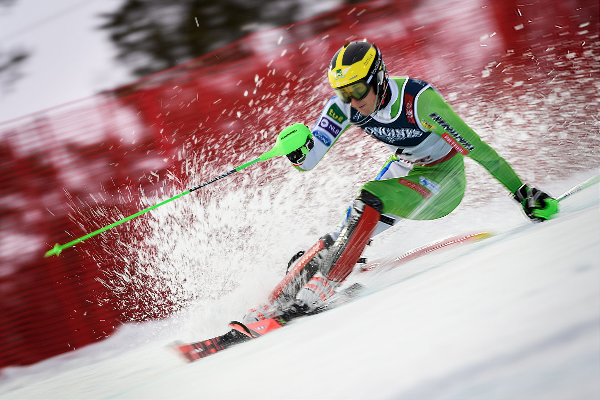 Slovenia's Stefan Hadalin ended as the silver medallist ©Getty Images