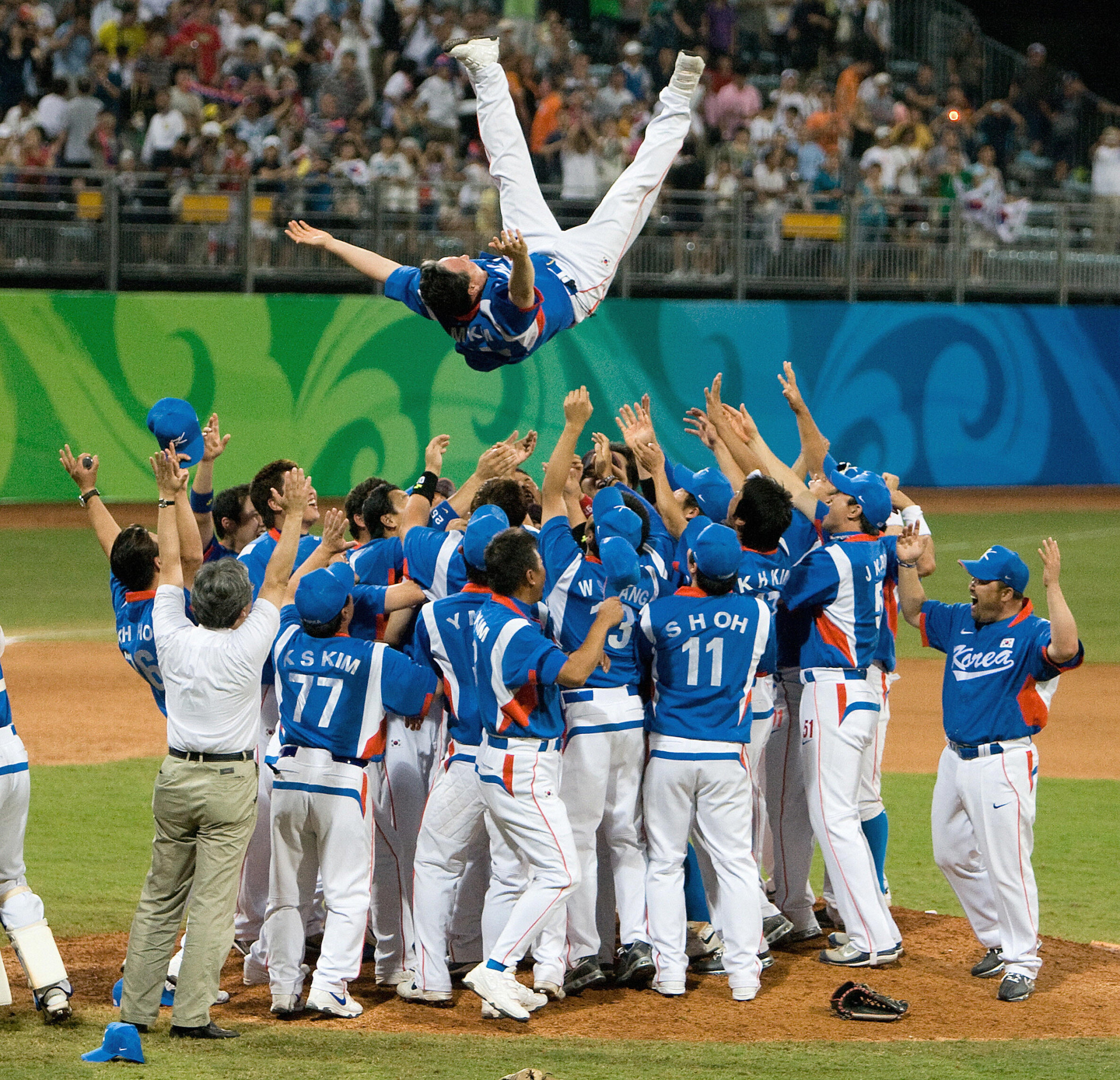 Kim Kyung-moon, the manager of South Korea’s Olympic gold medal-winning baseball team at Beijing 2008, has been re-appointed to the role ©Getty Images