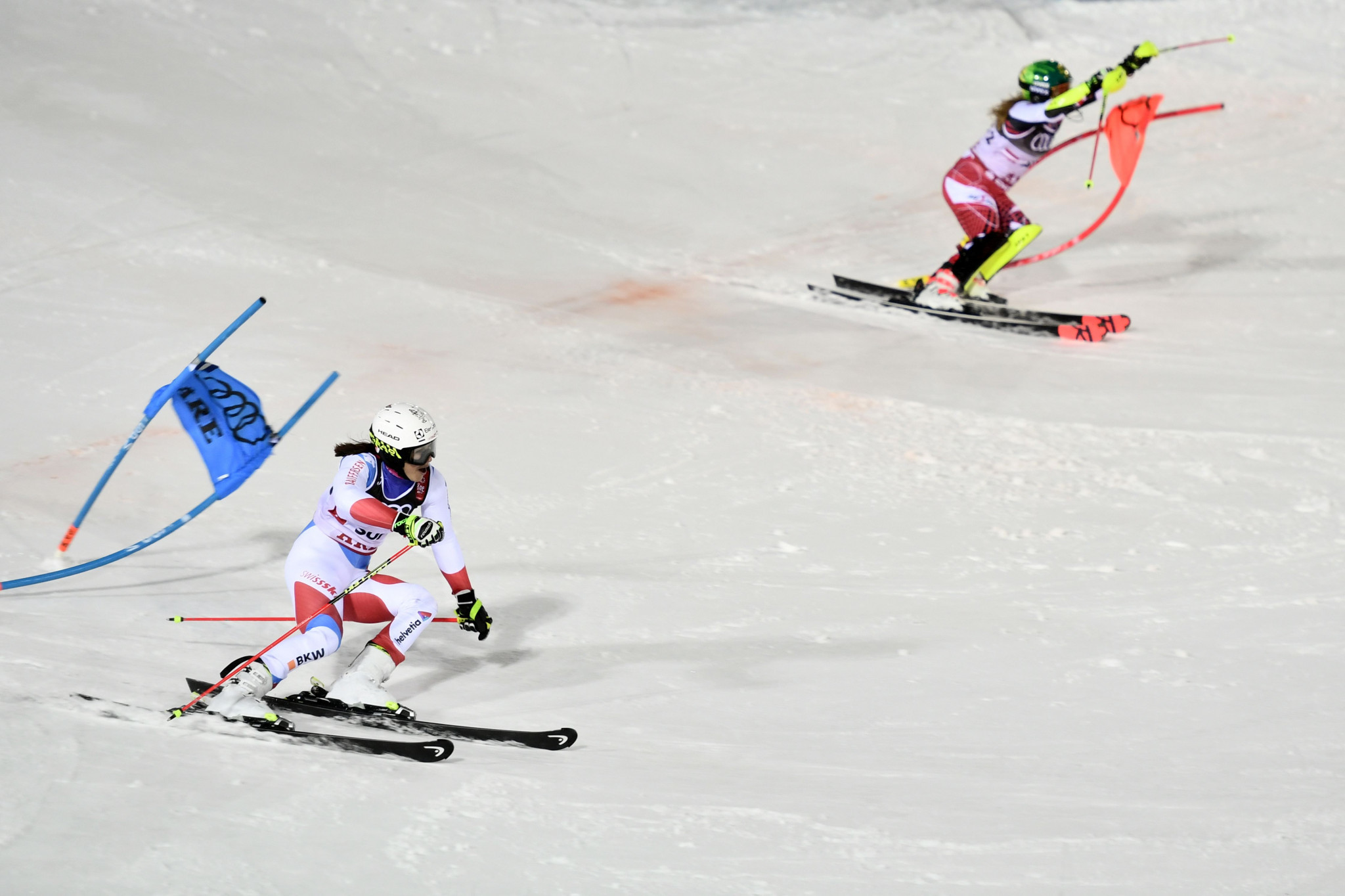 Switzerland defeated Austria in the final of the parallel slalom competition ©Getty Images
