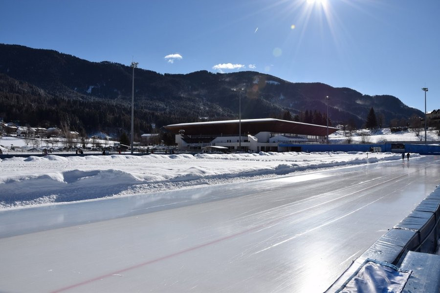The outdoor rink in Baselga Di Piné will host the action over three days ©ISU