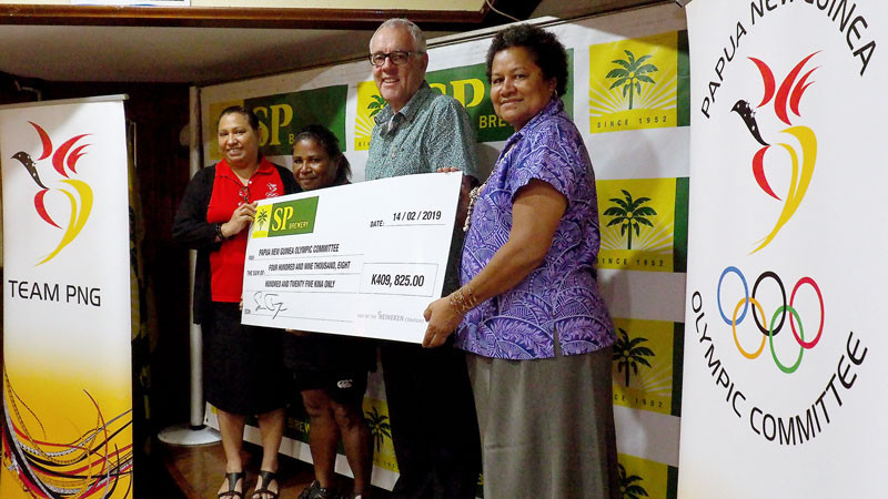 The Papua New Guinea Olympic Committee has renewed its partnership with SP Brewery ©PNGOC