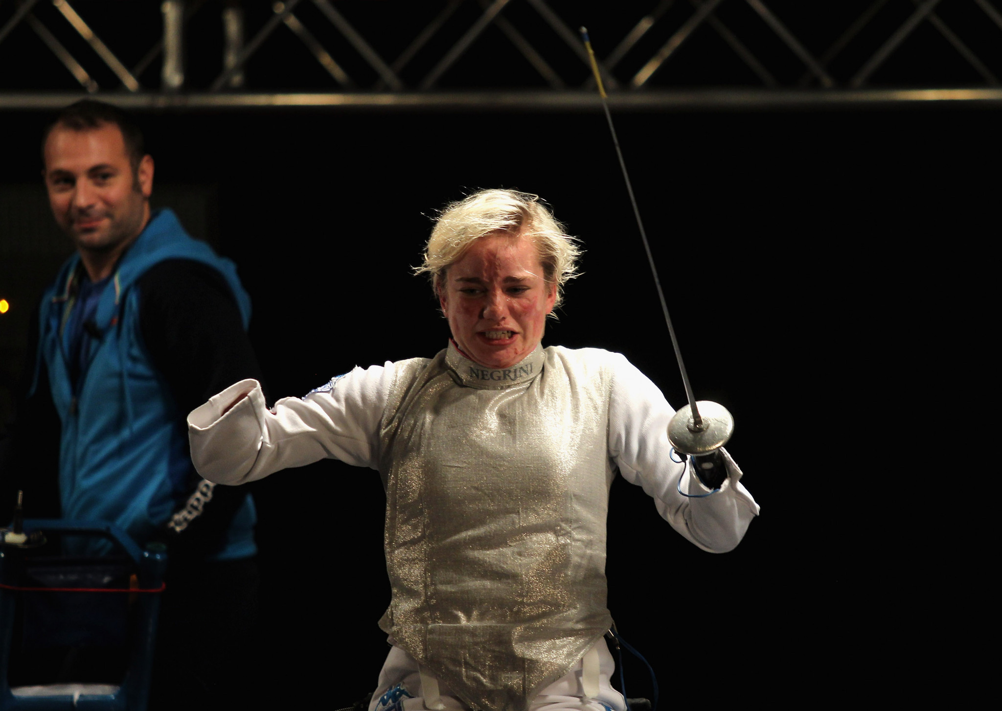 Beatrice Vio helped Italy win the women's team foil title at the IWAS World Games in the UAE ©Getty Images