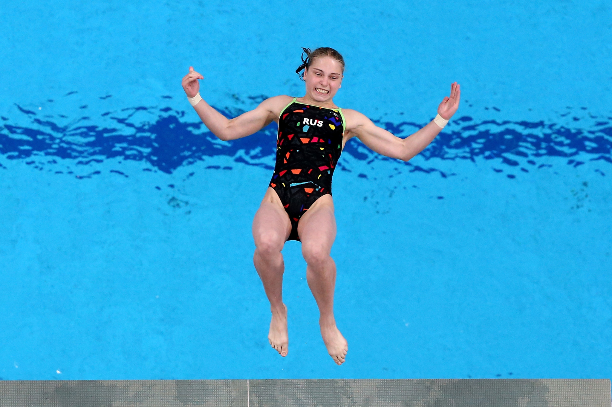 Anna Chuinyshena of Russia led the way in the women's 10m platform preliminary round ©Getty Images