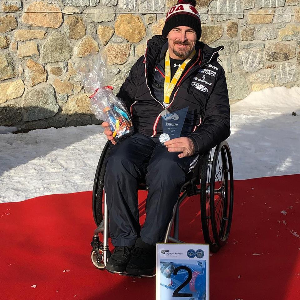 Canada's Lonnie Bissonnette won the overall International Bobsleigh and Skeleton Federation Para Sport World Cup title ©Lonnie Bissonnette/Facebook