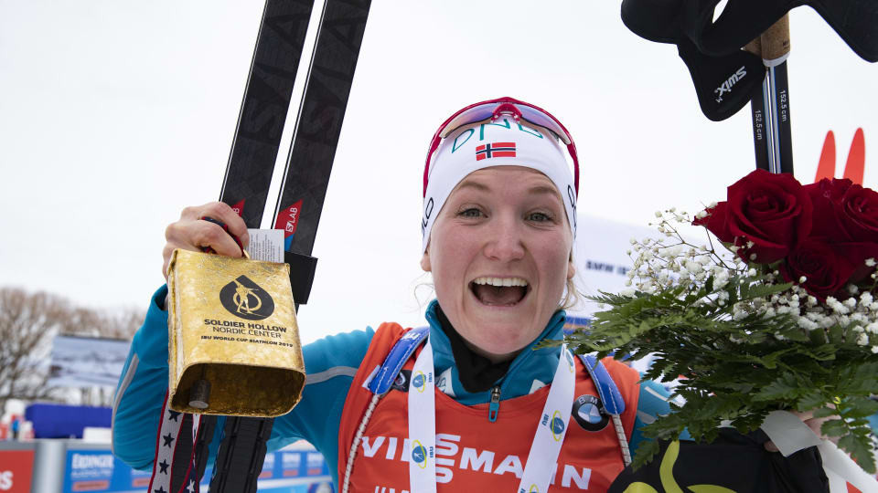 Norway's Marte Olsbu Røiseland won the women's sprint at the first IBU World Cup in Salt Lake City for 17 years ©IBU