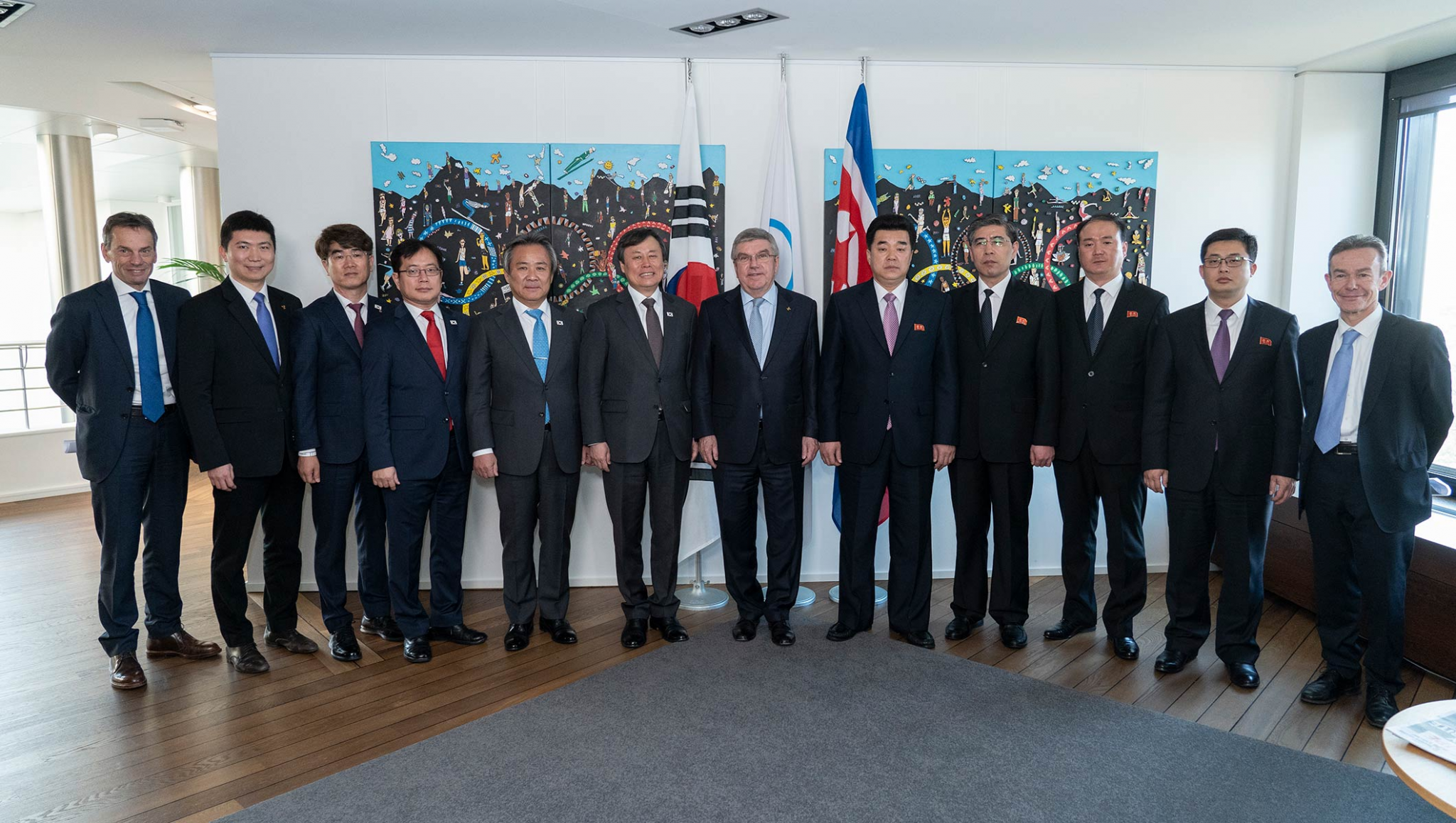 Officials from North and South Korea met today with the IOC in Lausanne to discuss working more closely together, including on a bid for the 2032 Olympic and Paralympic Games ©IOC