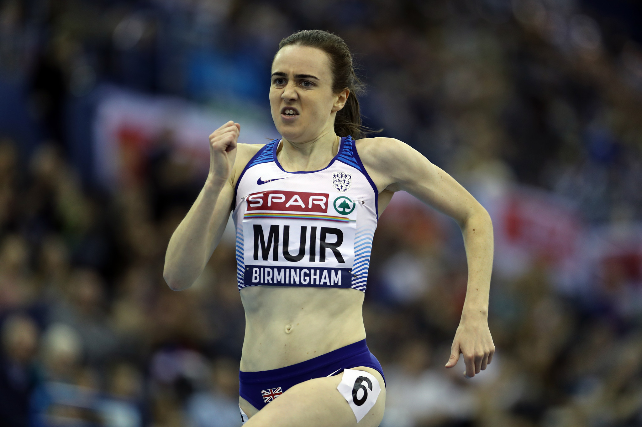 Laura Muir will be among the British hopes of success at the IAAF World Indoor Tour in Birmingham ©Getty Images
