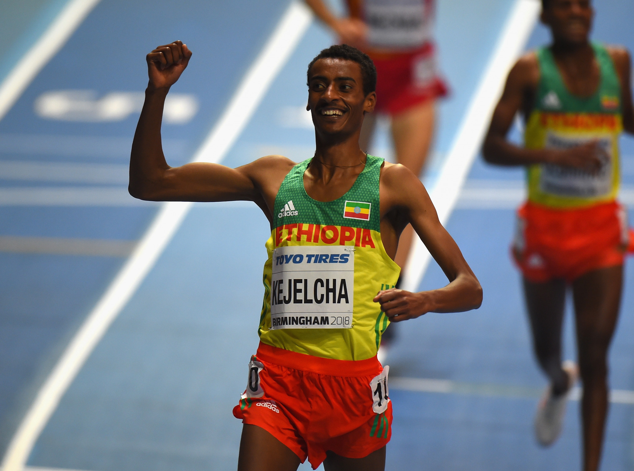 Ethiopia's Yomif Kejelcha will return to Birmingham with the potential to break the men's indoor 1500m world record set by Morocco's Hicham El Guerrouj in 1997 ©Getty Images