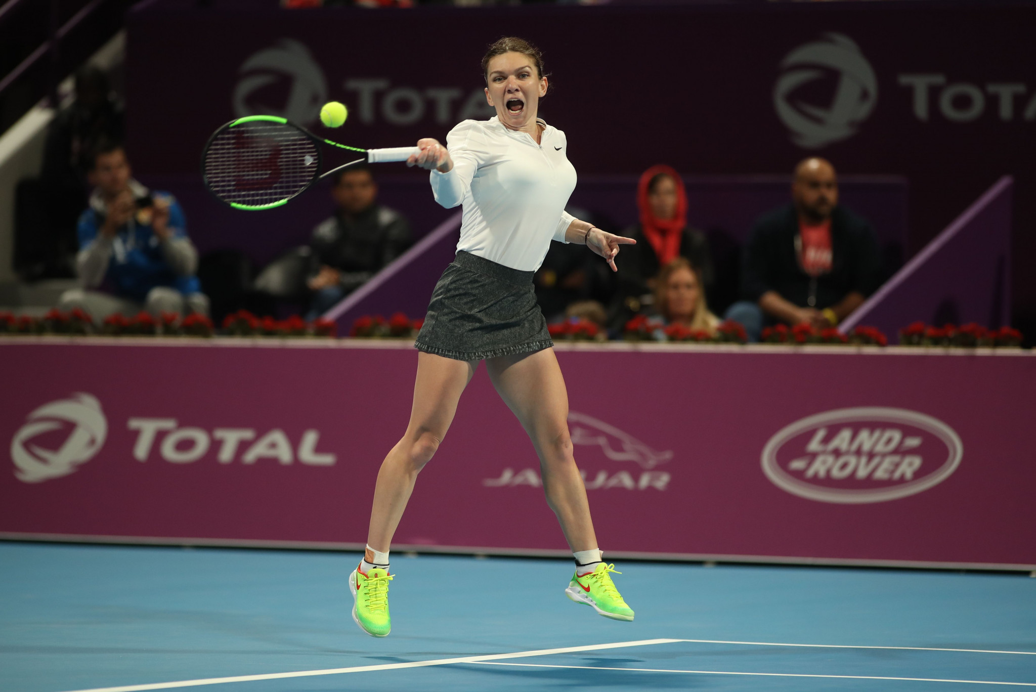 Top seed Simona Halep of Romania progressed to the final of the WTA Qatar Open after winning her semi-final today ©Getty Images