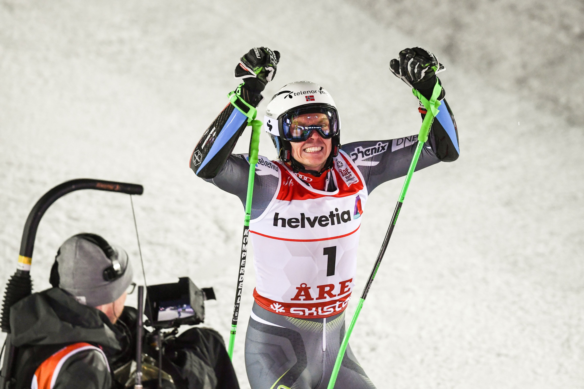 Norway's Henrik Kristoffersen produced a sensational second run to claim the men’s giant slalom gold medal at the FIS Alpine World Ski Championships in Åre in Sweden ©Getty Images