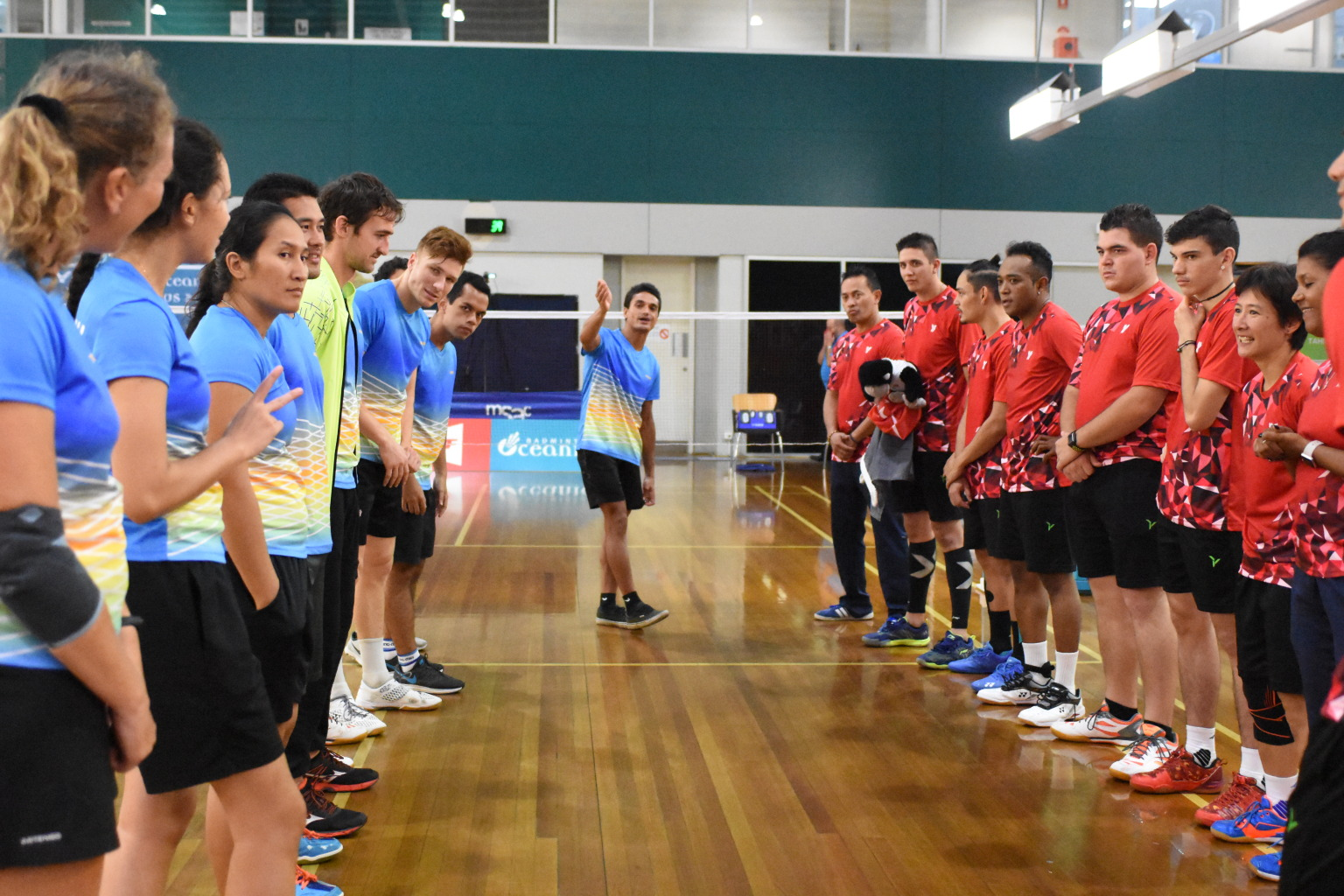 Three round robin rounds took place on the second day of the competition ©Oceania Badminton