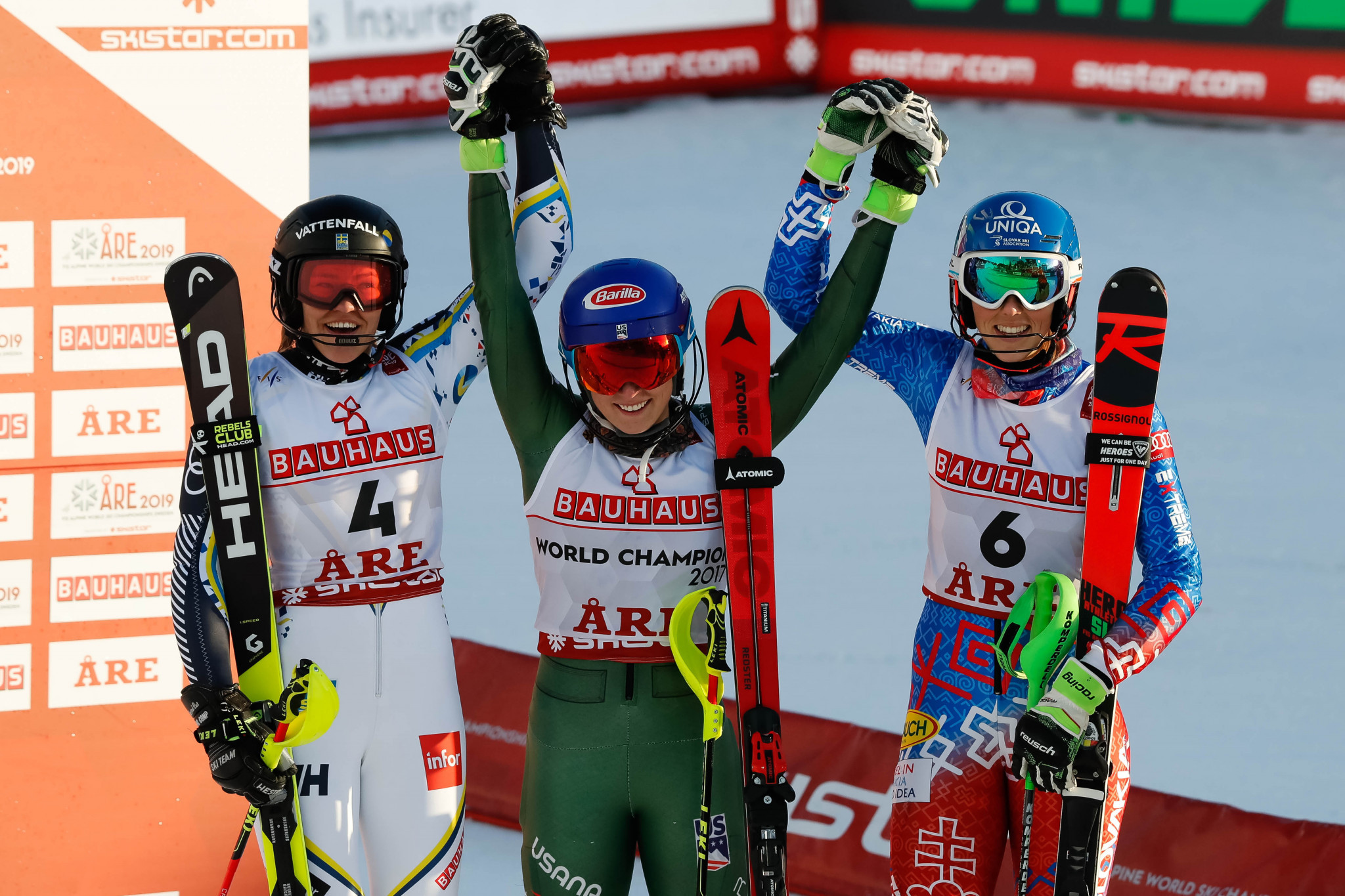 Mikaela Shiffrin triumphed in the women's slalom competition ©Getty Images