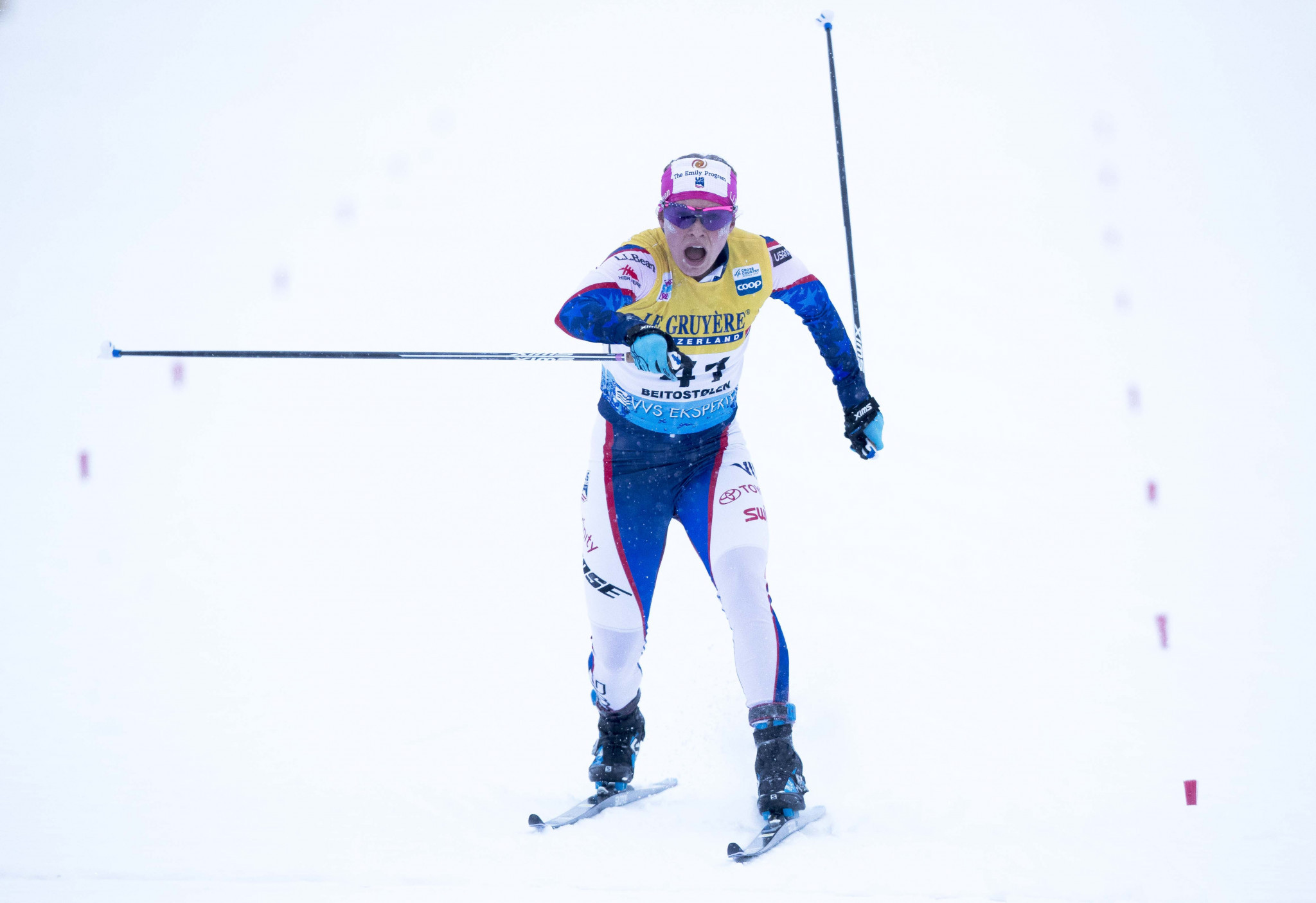 Diggins gains first win of season as Pellegrino triumphs on home snow at FIS Cross-Country World Cup in Cogne