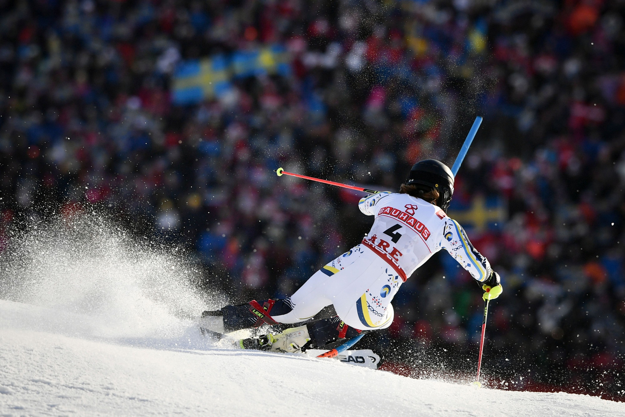 Sweden's Anna Swenn Larsson led the race at the halfway mark ©Getty Images
