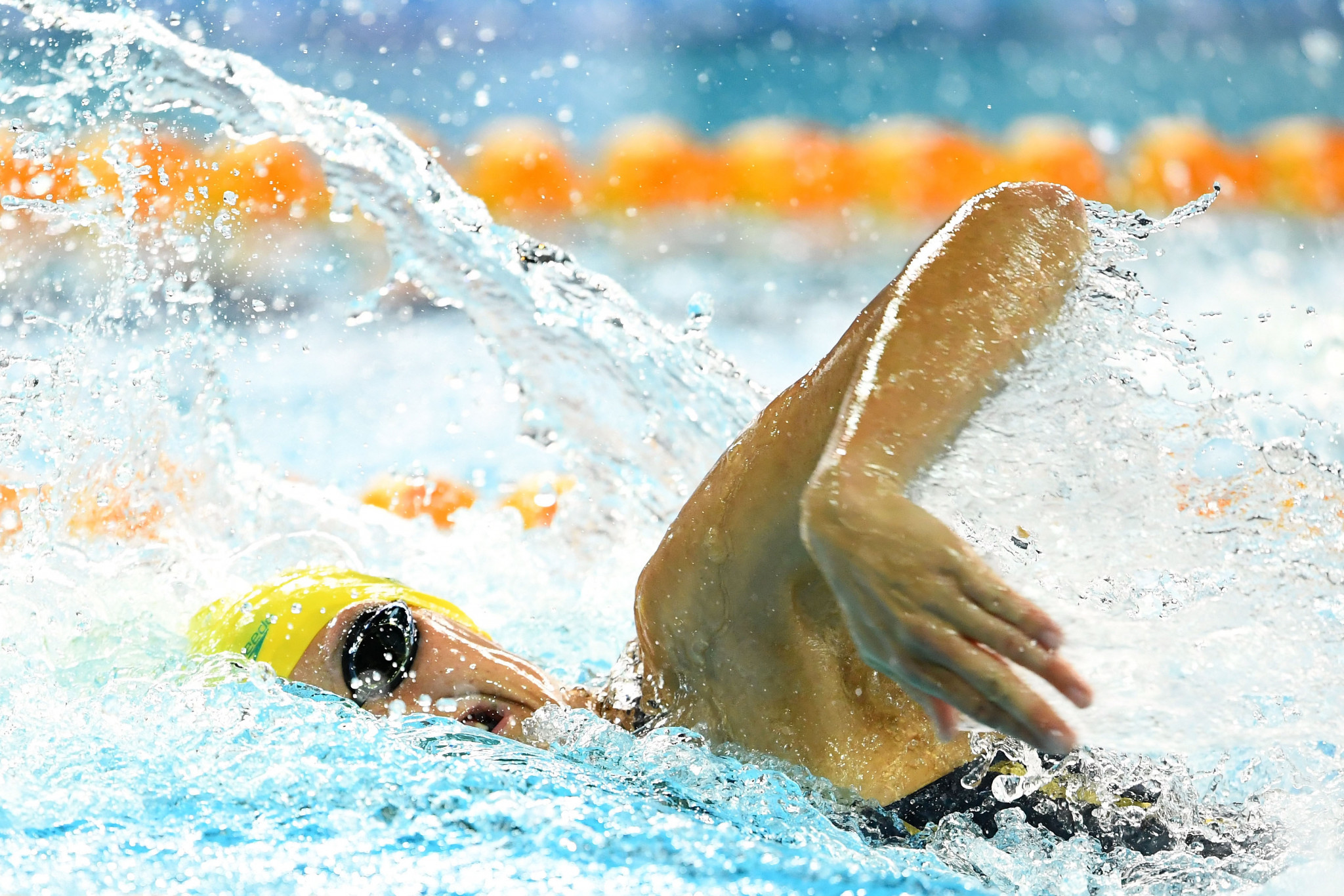 Australia's Ellie Cole won the women's 100m backstroke at the World Para Swimming World Series in Melbourne ©Getty Images