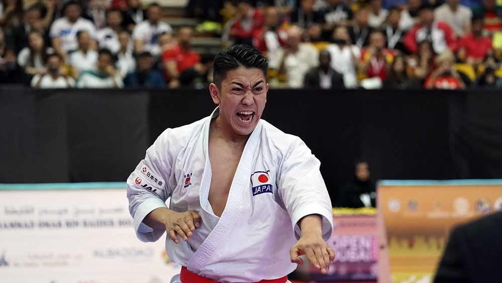Japan’s Ryo Kiyuna reached the men's kata final of the Karate 1-Premier League in Dubai ©World Karate Federation