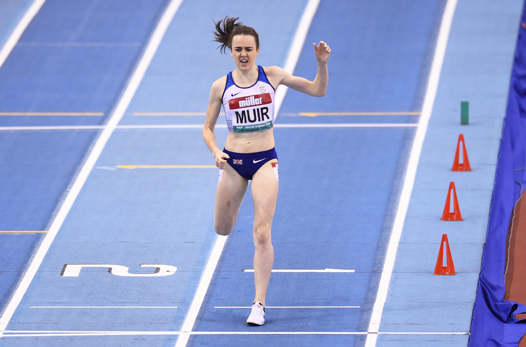 Laura Muir set a British indoor record in the women's mile ©Getty Images