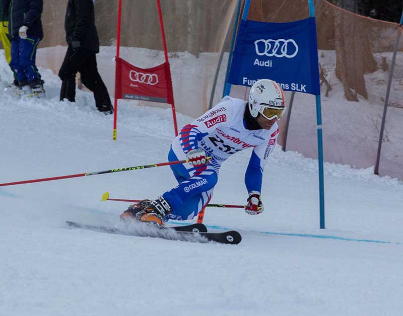 France's Philippe Lau won the parallel sprint race and overall title at the FIS Telemark World Cup Final in Krvavec ©Telemark World Cup