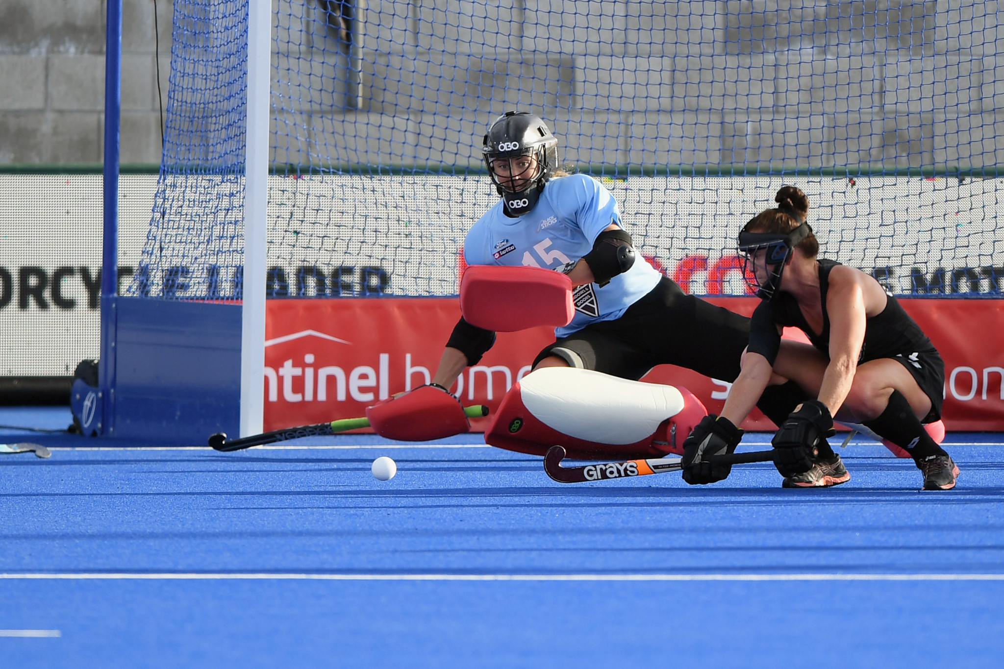 Several good saves in the final quarter saw New Zealand goalkeeper Grace O’Hanlon voted player of the match ©Getty Images