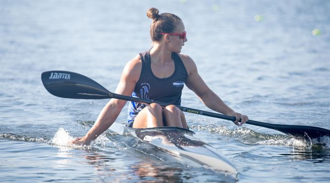 New Zealand's Lisa Carrington won two golds on the final day of the ICF Oceania Canoe Sprint Championships in New Zealand ©ICF