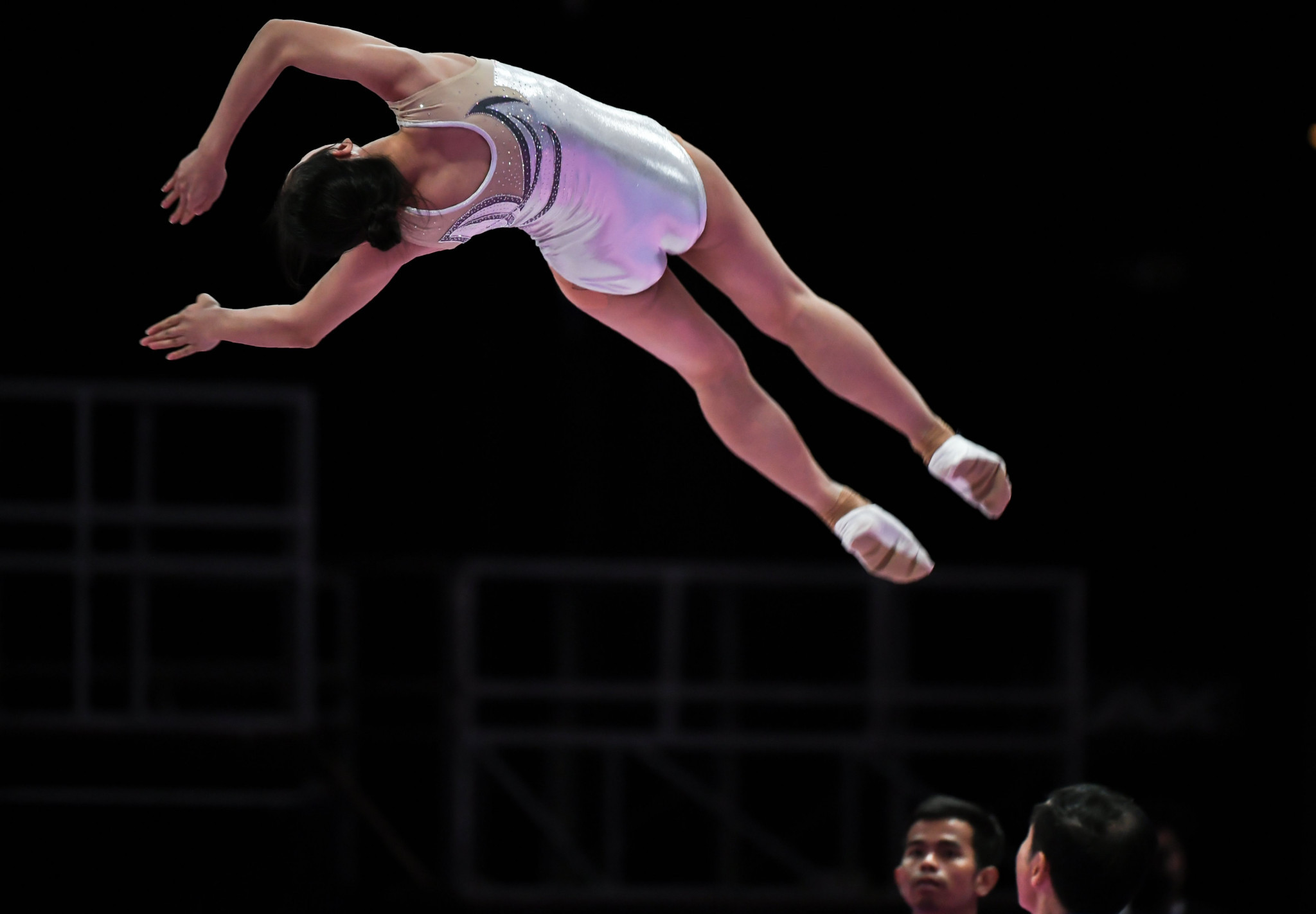 China's Liu Lingling triumphed in the woman's event at the FIG Trampoline World Cup in Baku ©Getty Images