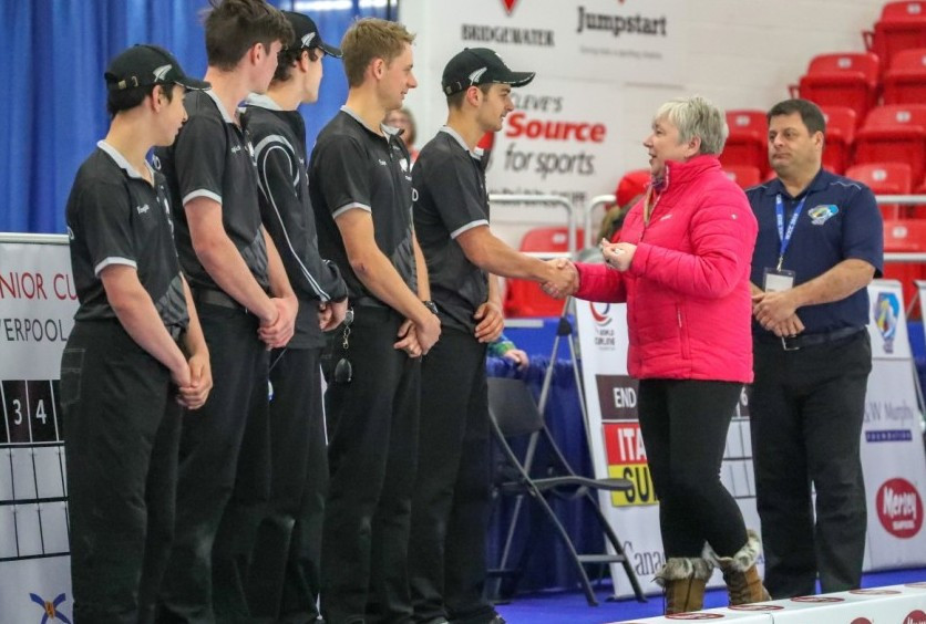 New Zealand secured their second win of the men's tournament at the World Junior Curling Championships in Liverpool ©World Curling Federation