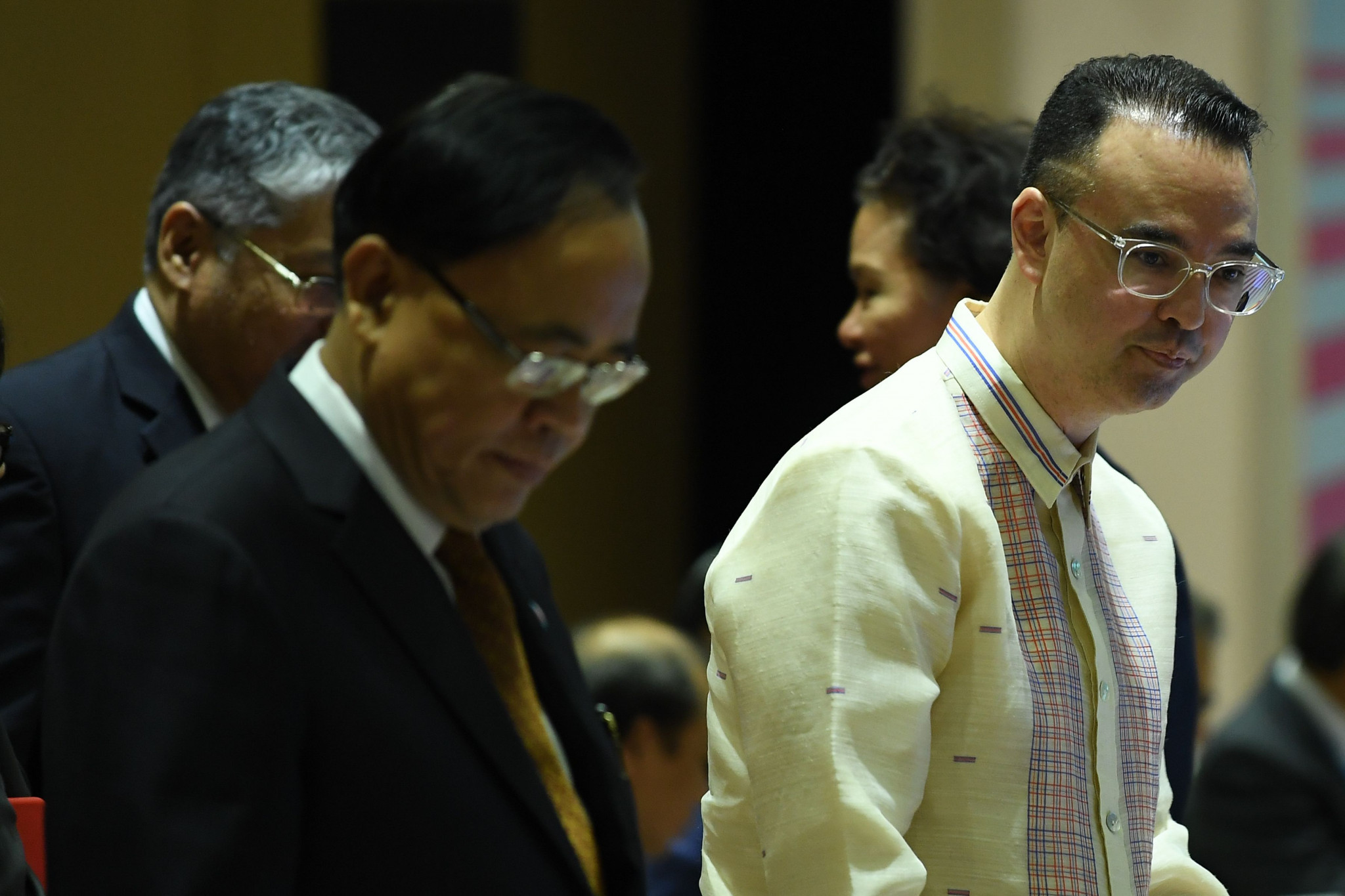Alan Peter Cayetano, chairman of the 2019 Southeast Asian Games right, said they would need a budget of 