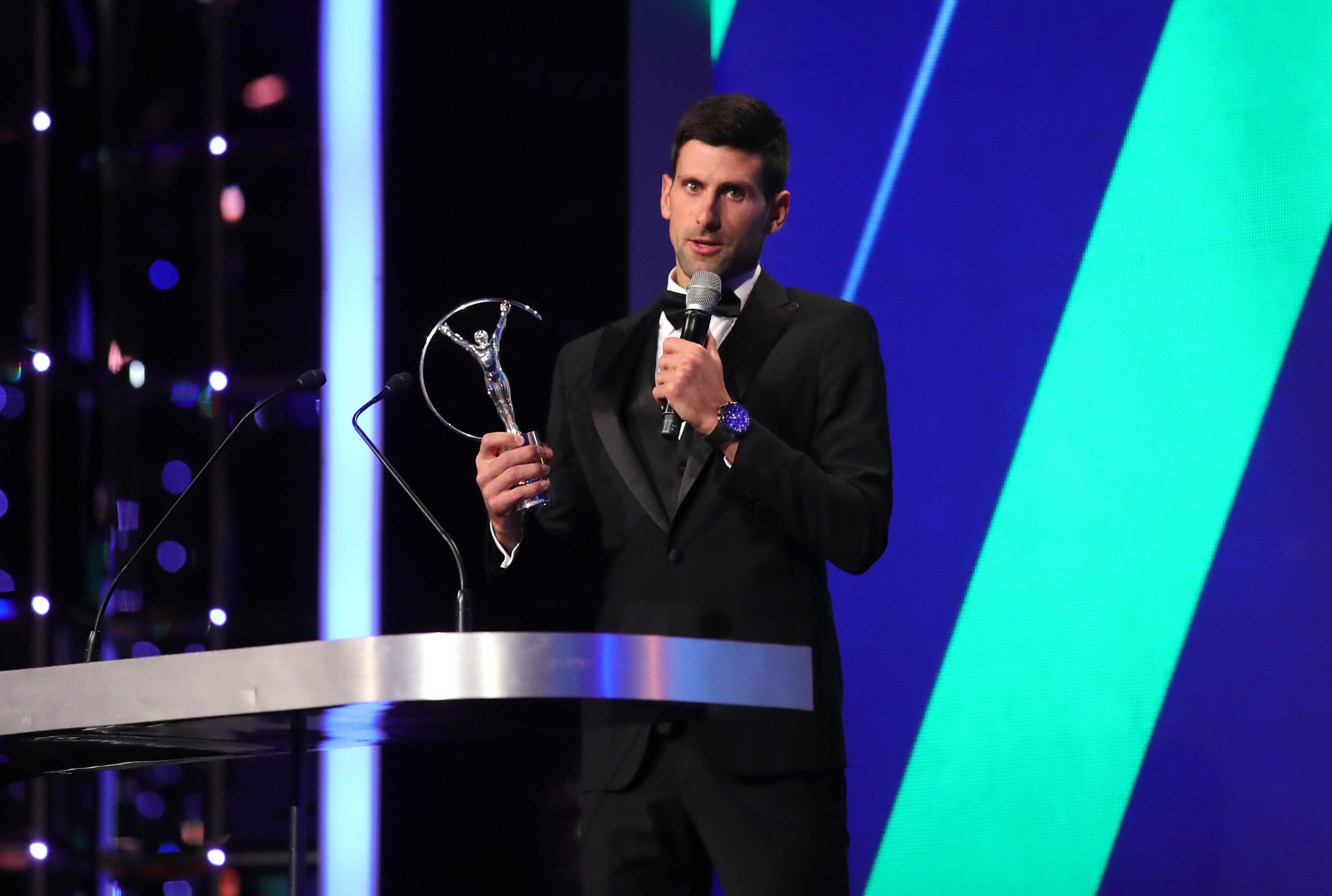 Novak Djokovic has been named Laureus Sportsman of the Year for the fourth time ©Getty Images