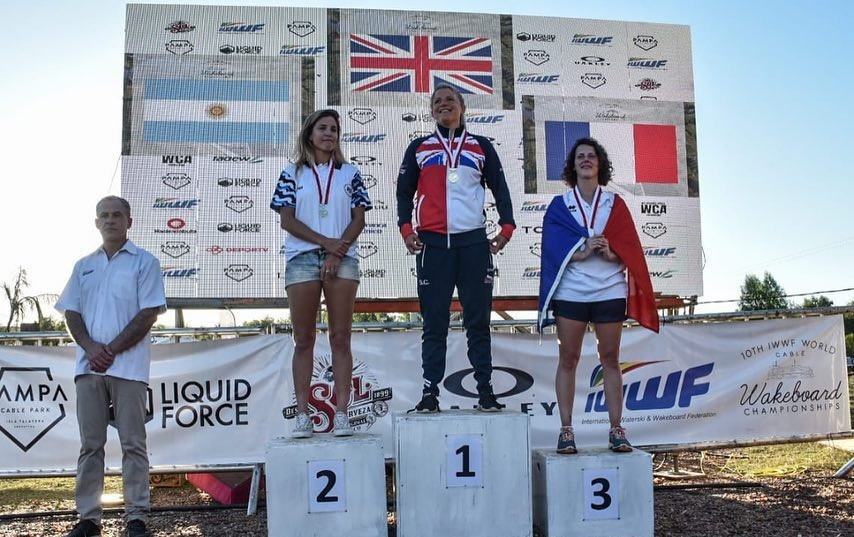 Great Britain's Steph Caller topped the women's masters wakeboard podium ©Sergio Carluccio/IWWF/Facebook