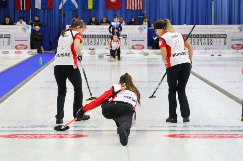 Switzerland have won their opening three matches in the women's event ©World Curling Federation