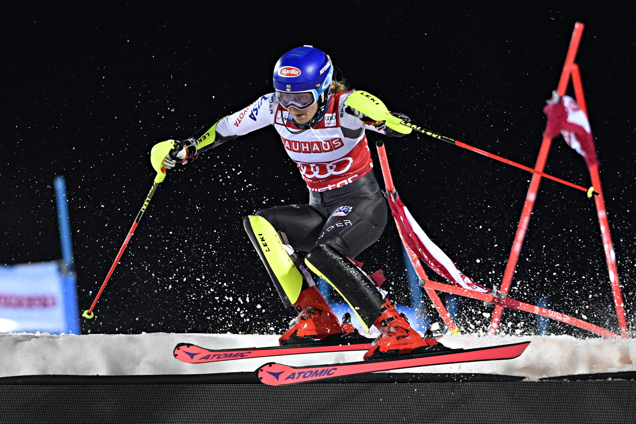 World champion Shiffrin shines in slalom again at FIS Alpine Skiing World Cup in Stockholm