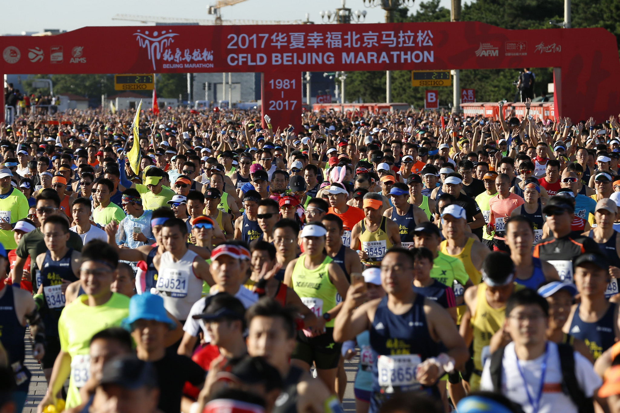 Wang Nan, vice-president of the Chinese Athletics Association, says marathon running in booming in his country ©Getty Images
