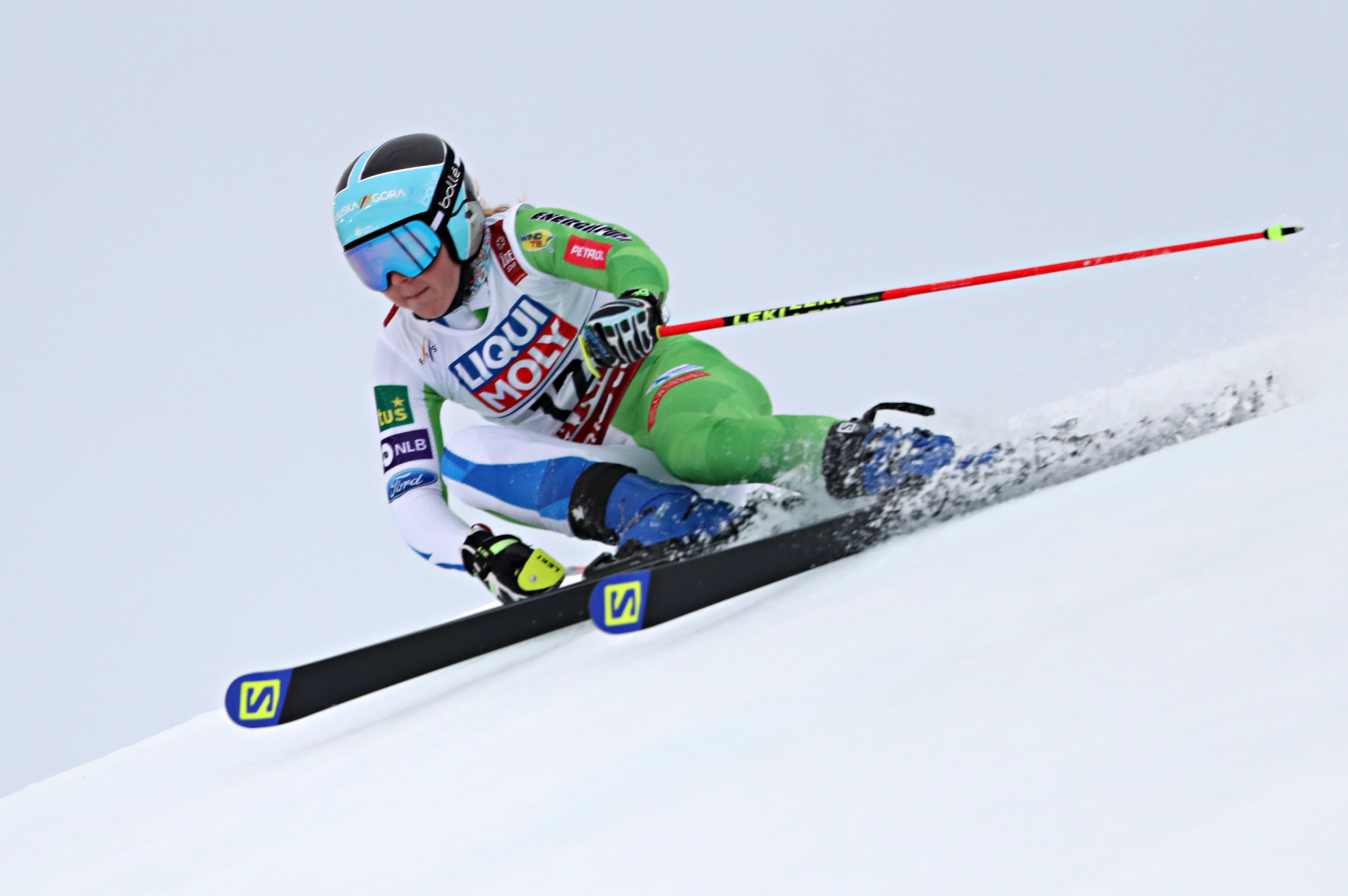 Slovenia's Meta Hrovat defended her title in the women's slalom at the World Junior Alpine Skiing Championships ©Getty Images