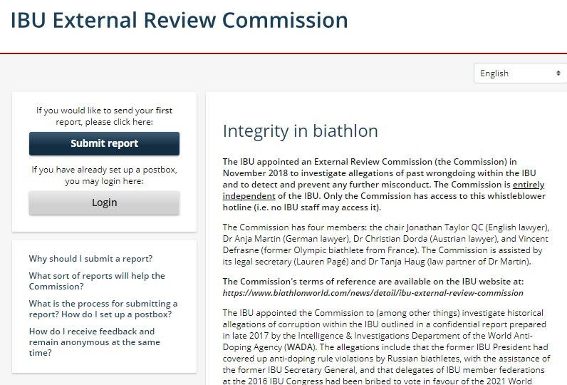 The whistleblower portal was made accessible by the Commission today ©Business Keeper AG