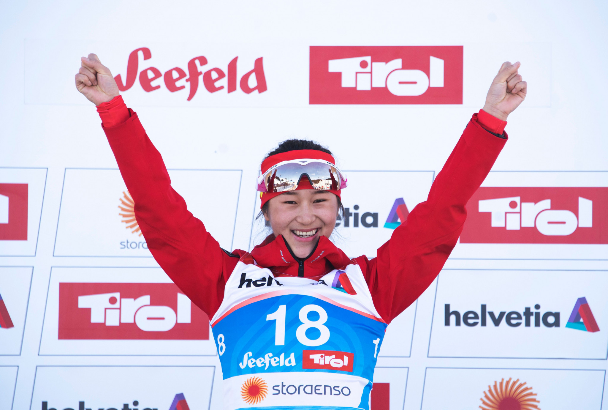 China’s Honglian Meng topped qualifying today in the women's classic cross-country at the World Nordic Ski Championships in Seefeld ©Getty Images