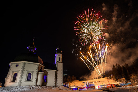 The Ceremony ended with a fireworks display ©Seefeld 2019