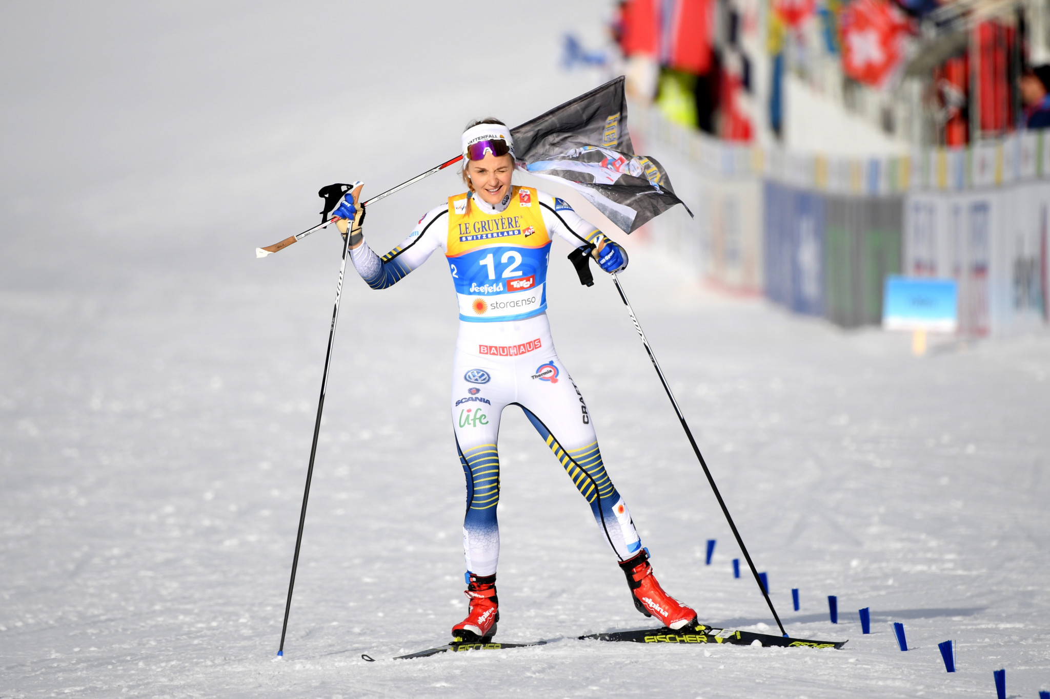 The reigning Olympic champion Stina Nilsson from Sweden finished second ©Getty Images