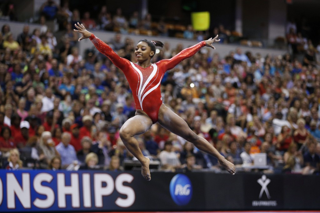American Simone Biles is aiming to make history by becoming the first woman to win three consecutive all-around titles at the Artistic Gymnastics World Championships, which are due to open in Glasgow later this week