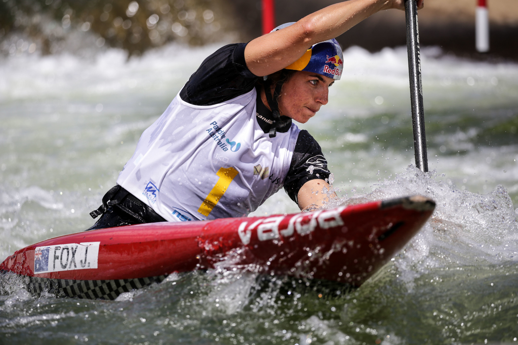 Australia's Jess Fox won the women's C1 qualifying event in front of a home crowd at the Oceania Canoe Slalom Championships ©Paddle Australia