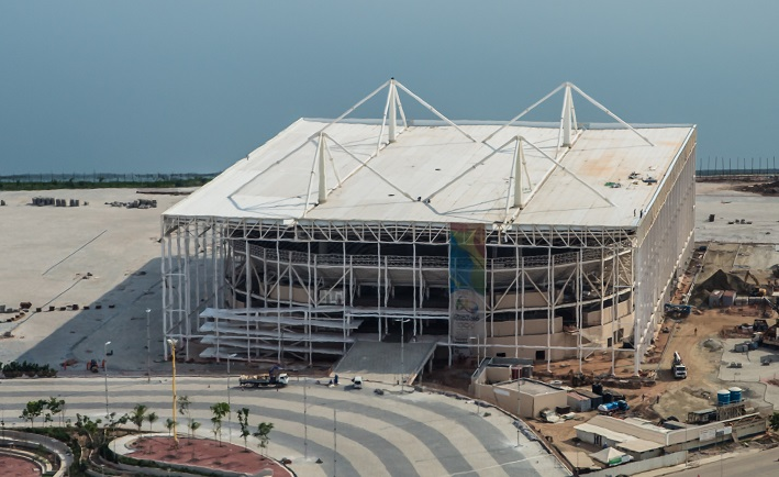 The Olympic Aquatics Stadium is said to be 94 per cent complete