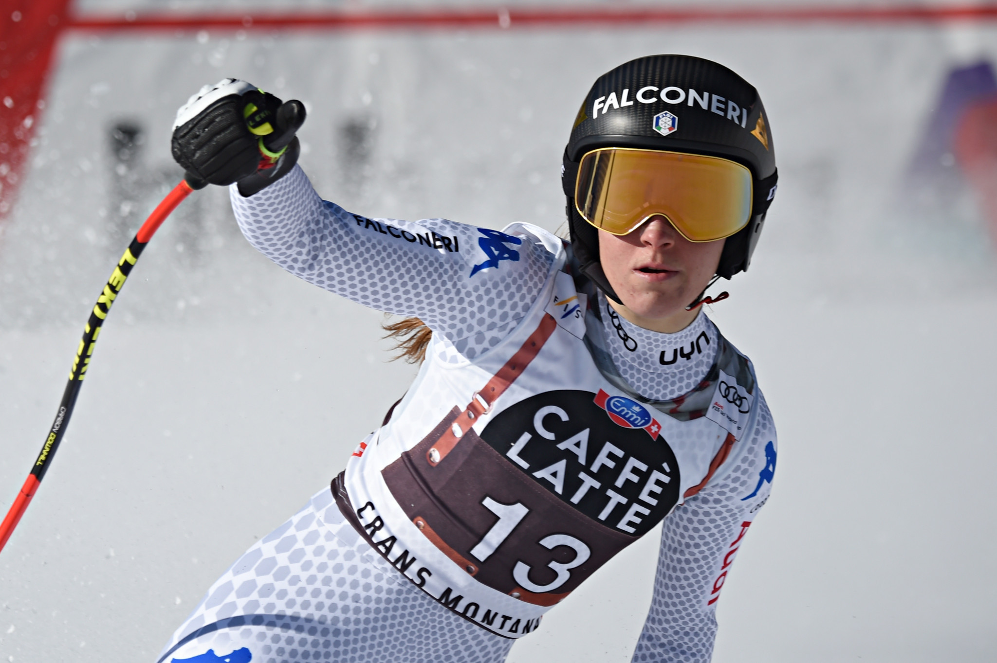 Goggia wins FIS Alpine Skiing World Cup downhill in Crans-Montana as timekeeper apologises for problems