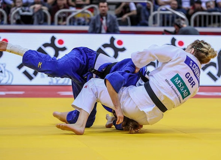 Britain's Sally Conway clinched victory in the women's under-70kg division ©IJF