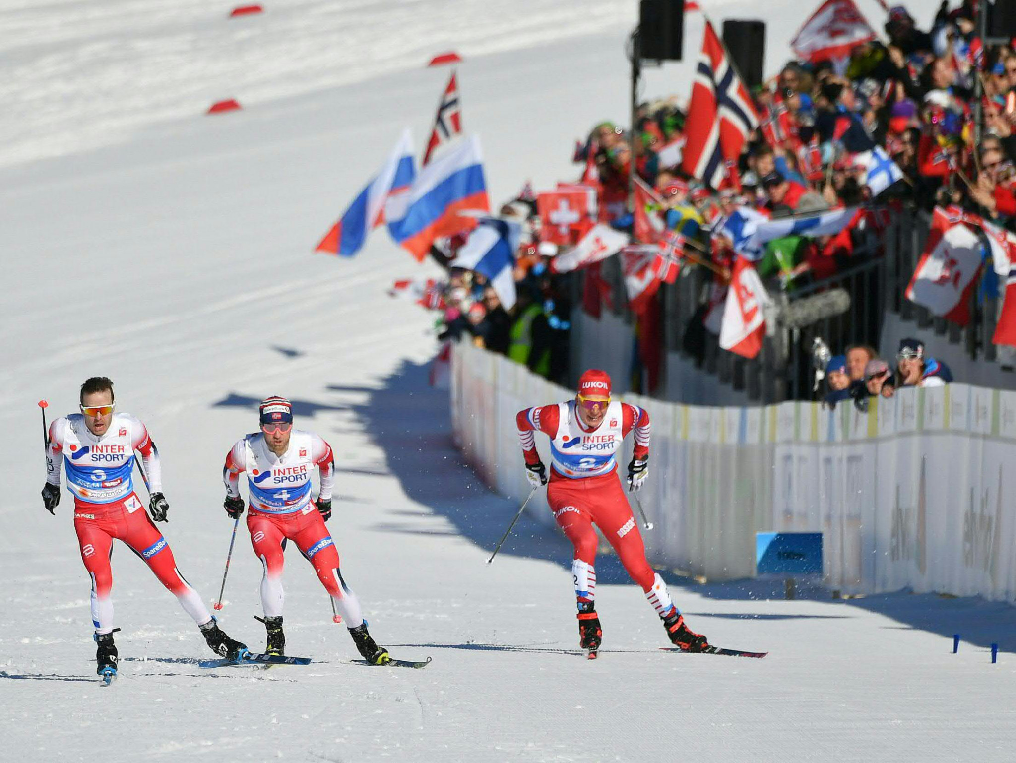 A closely contested men's 30km skiathlon competition took place ©Getty Images