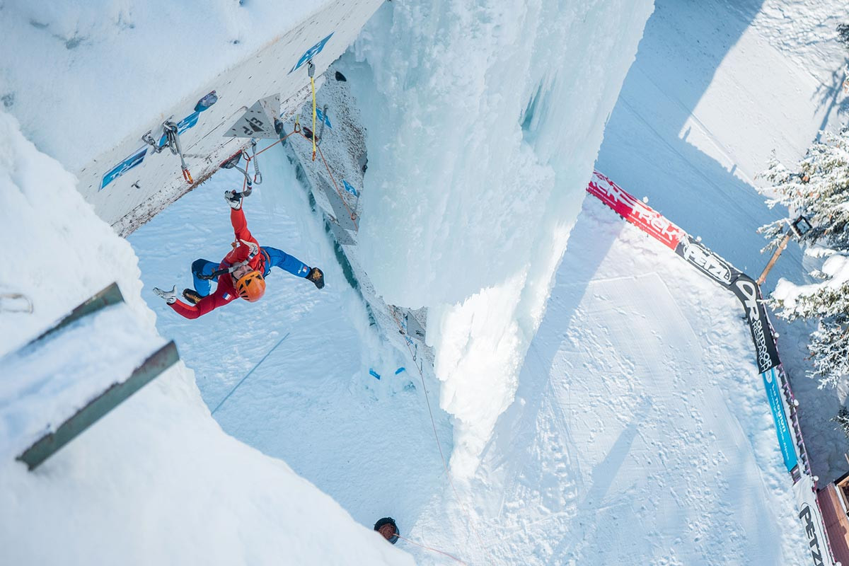 Tolokonina wins gold at UIAA Ice Climbing World Cup in Denver but loses out on overall speed title