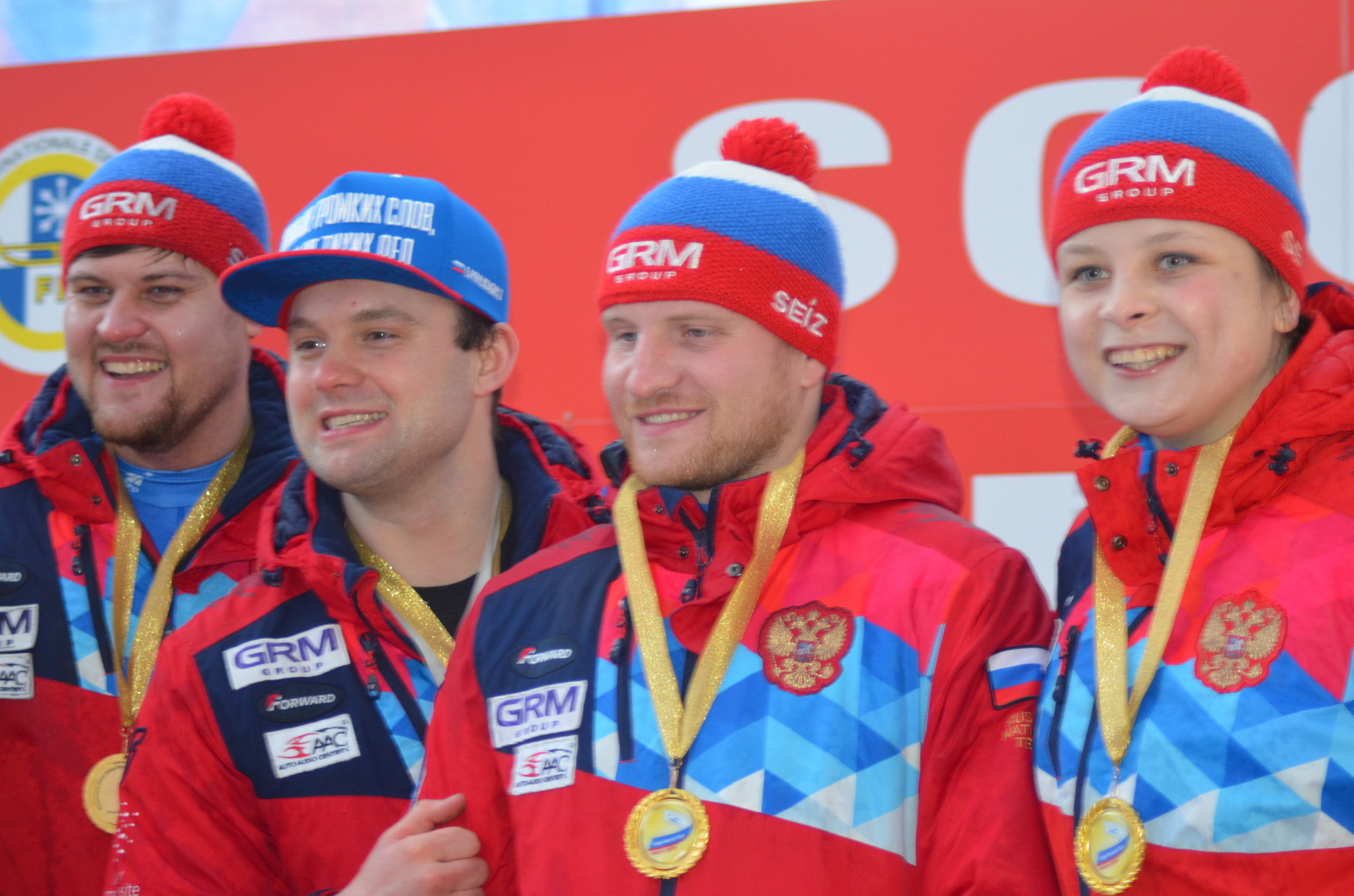 The Russian relay team won in Sochi, finishing second in the overall World Cup standings ©FIL