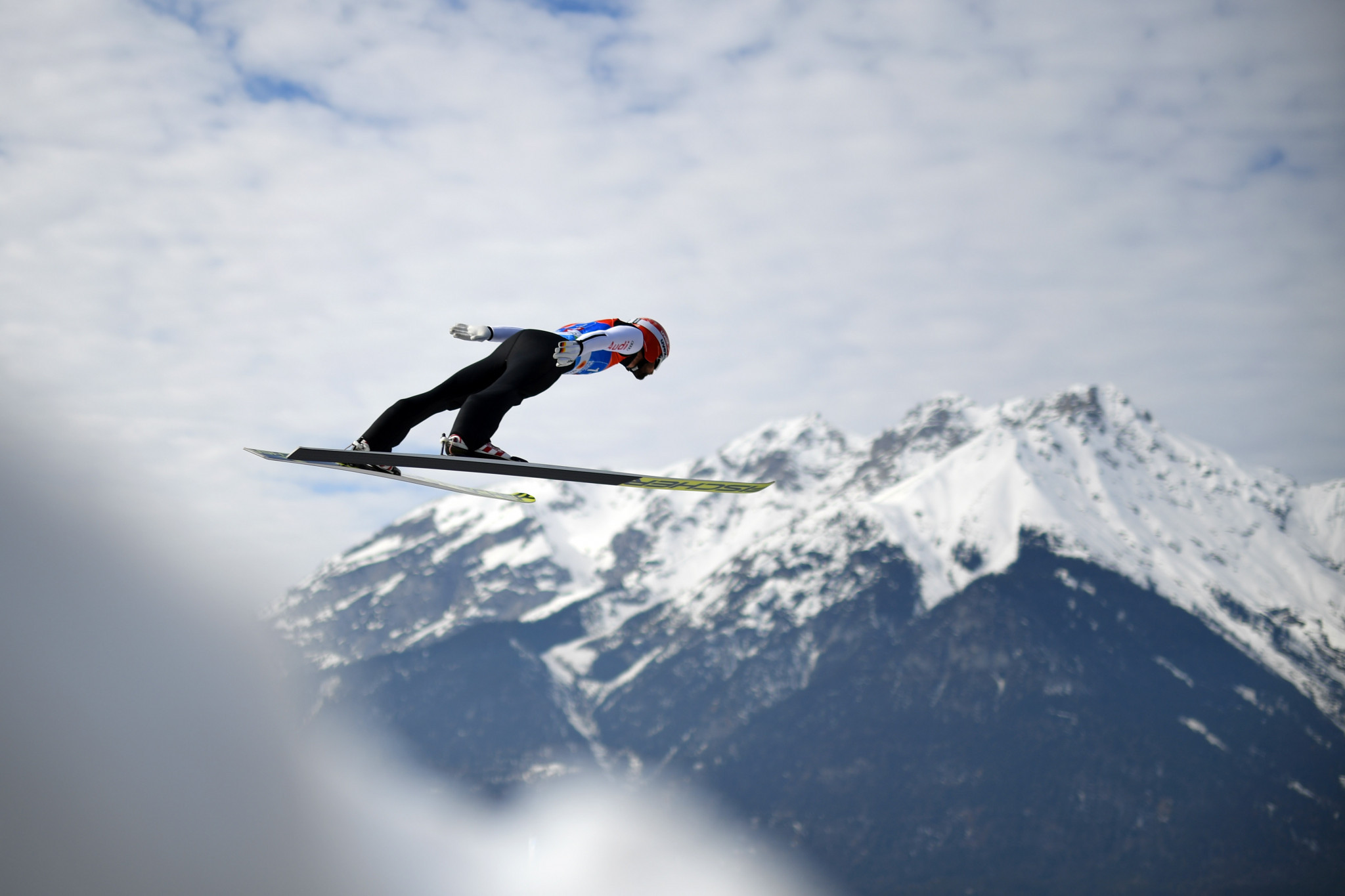 Newly crowned large hill world champion Markus Eisenbichler was in ski jumping action again ©Getty Images
