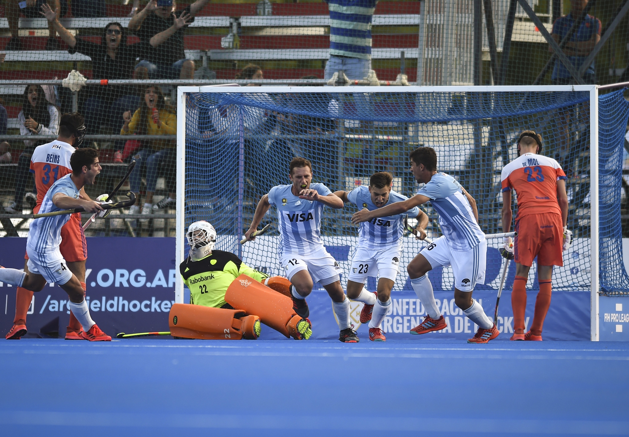 Argentina beat The Netherlands in the men's FIH Pro League ©Getty Images