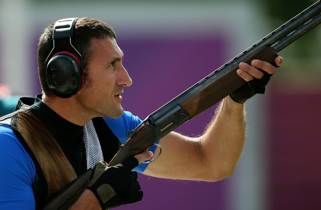 Giovanni Cernogoraz could only finish fourth in the men's trap despite topping qualification ©Getty Images