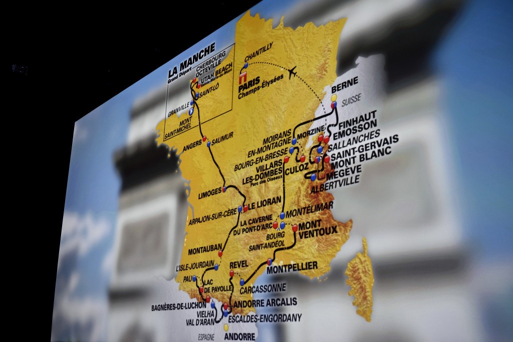 The route for the 2016 Tour de France was revealed today