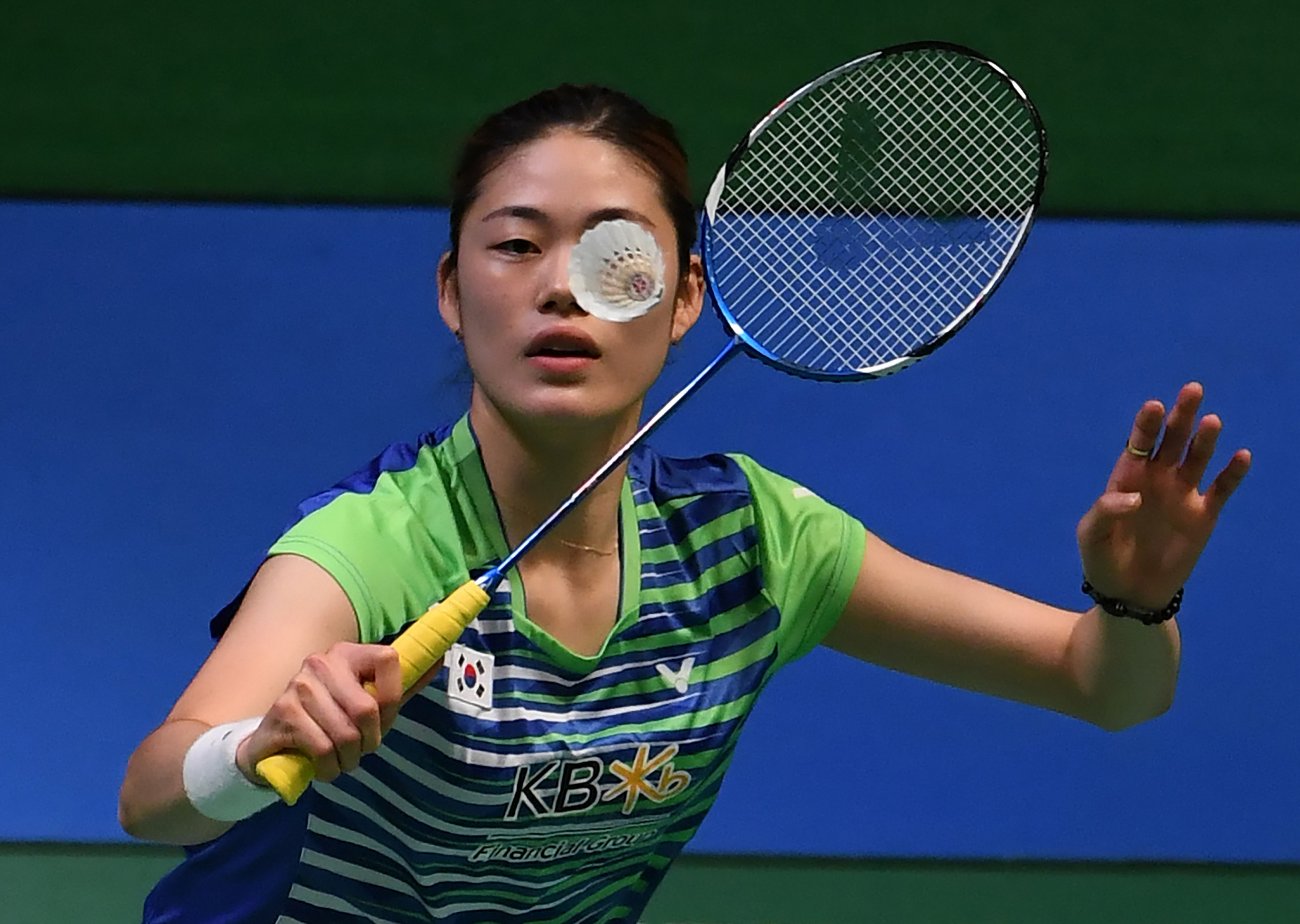 Hyo Min Kim advanced through women's singles qualifying with a relatively comfortable straight games victory ©Getty Images